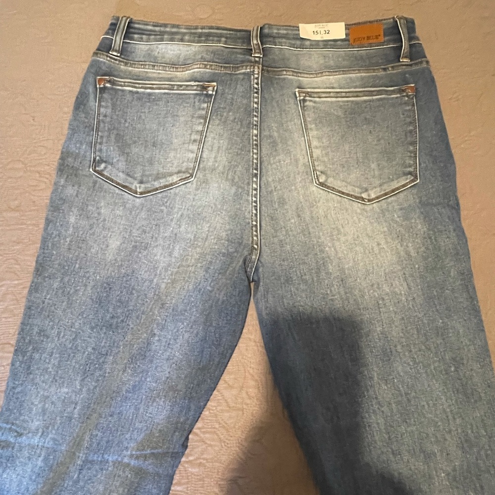NWT Judy Blue Trouser Flare Jeans Size 15/32